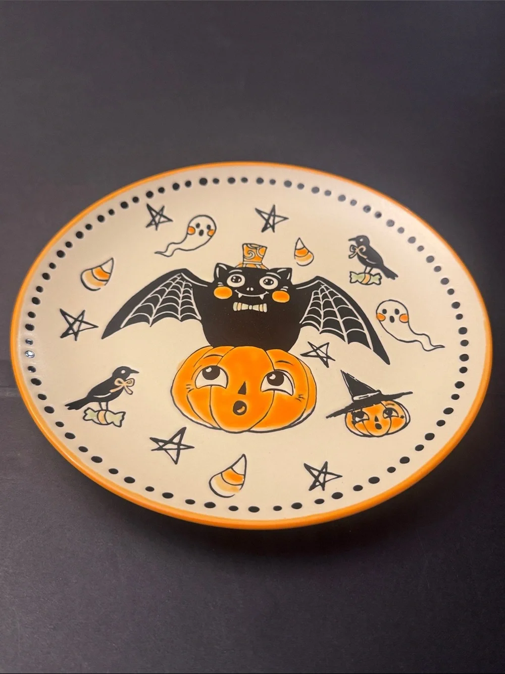 ELI + ANA 2026 Halloween Creep Show Salad Plates - Set of 4